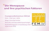 Die Menopause und ihre psychischen Faktoren
