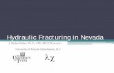 Hydraulic Fracturing in Nevada