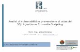 Analisi di vulnerabilità e prevenzione di attacchi SQL ...