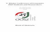 V. Winter Conference of Economics PhD Students and ... - DOSZ