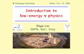 Introduction to low-energy ν physics