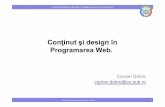 Conţinut şi designi design îînn Programarea Webramarea Web.