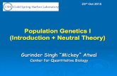 Population Genetics I (Introduction + Neutral Theory)