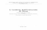 L'Archivio dell'Università di Siena
