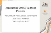 Accelerating GMRES via Mixed Precision