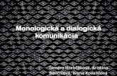 Monologická a dialogická komunikácia