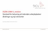 DS/EN 12464-1, revision Standard for belysning på ...