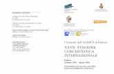 XXVII STAGIONE INTERNAZIONALE - Padovanet