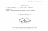 DUVASU ADMISSIONS 2021-22