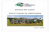 ÉCOLE DE FOOT TOUT POUR SE PRÉPARER - FFF