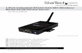 1 Port Industrial RS232/422/485 Wireless/ Wired Serial ...