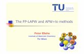 TheFP-LAPW and APW+lo methods - Oregon State University