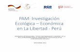 PAM: Investigación Ecológica Económica en La Libertad - Perú