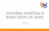 GODIŠNJI IZVJEŠTAJ O RADU SDDH ZA 2020.