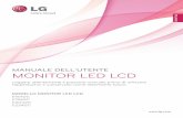 MANUALE DELL'UTENTE MONITOR LED LCD - LG USA