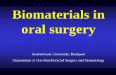 Biomaterials in oral surgery - semmelweis.hu