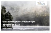 Gästnattsrapport Västsverige november 2019