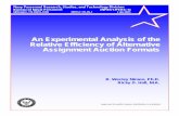 An Experimental Analysis of the Relative Efficiency of ...