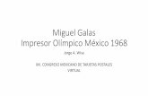 Miguel Galas Impresor Olímpico México 1968