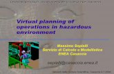 Virtual planning of operations in hazardous environment
