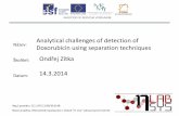 Analytical challenges of detection of Název: Doxorubicin ...