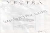 Technische Daten Opel Vectra A Oktober 1990