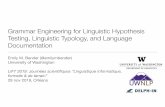 Grammar Engineering for Linguistic Hypothesis Testing ...