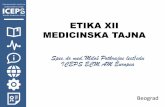ETIKA XII MEDICINSKA TAJNA - iceps.edu.rs