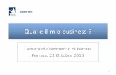 Camera di Commercio di Ferrara Ferrara, 22 Ottobre 2015