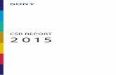 CSR REPORT 2015 - Sony