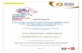 Celcom Axiata Malaysia Open 2017 - system.bwfbadminton.com