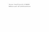 Acer beTouch E400 Manuel dâ€™utilisation -