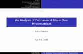 An Analysis of Permanental Ideals Over Hypermatrices