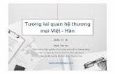 Tương lai quan hệ thương mại Việt -Hàn