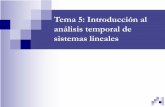 Tema 5: Introducción al análisis temporal de sistemas lineales