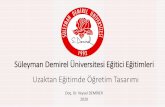 Süleyman Demirel Üniversitesi Eğitici Eğitimleri Uzaktan ...