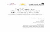 SWOT analyse stakeholders project kleinschalig wonen