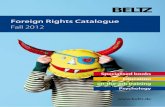 Foreign Rights Catalogue - Verlagsgruppe BELTZ