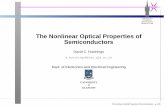 The Nonlinear Optical Properties of Semiconductors - University of