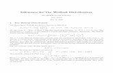 Inference for the Weibull Distribution - Statistics