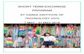 SHORT TERM EXCHANGE PROGRAM - Thai-Nichi Institute of ...