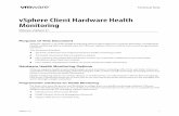 vSphere Client Hardware Health Monitoring - VMware