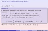 Stochastic differential equations - » Department of Mathematics