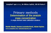 Primary methods - Analytika