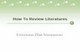 How To Review Literatures