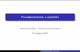 Pravdepodobnost a statistika - vsb.cz