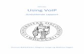 Using VoIP - Universitetet i Oslo