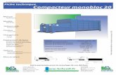 Fiche technique Compacteur monobloc 20 - Schroll