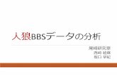 ⼈狼BBS の分析 - Nihon University
