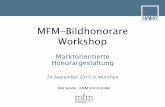 MFM-Bildhonorare Workshop